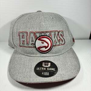 NBA Atlanta Hawks Ultra Game Heather Gray & Red Snapback Hat